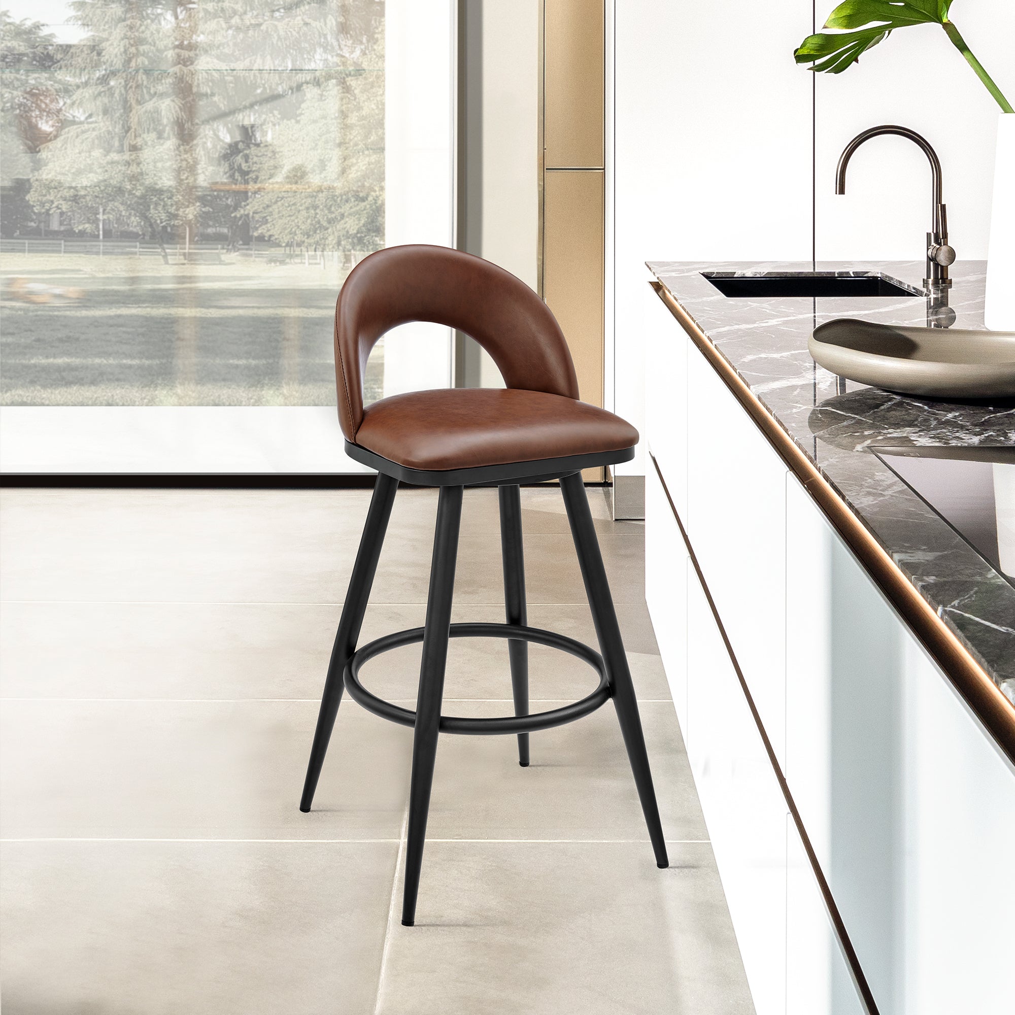 armen living Charlotte Barstool
