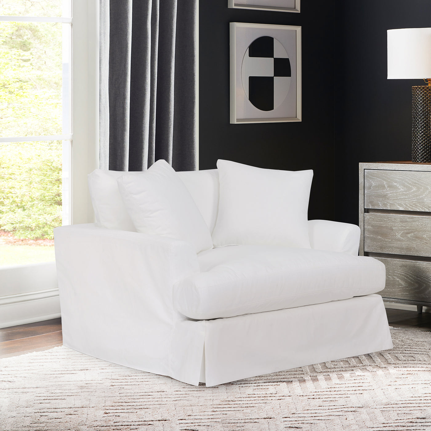 Ciara 53 in. Upholstered Chair and a Half