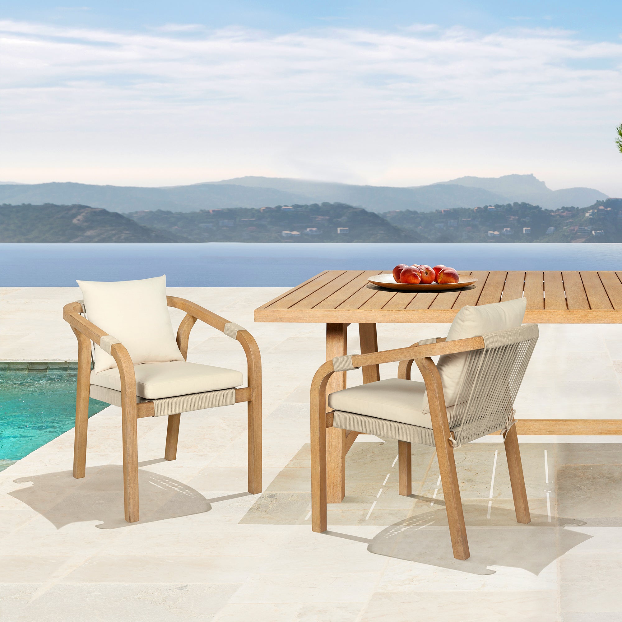 armen living Cypress Outdoor Dining Chair