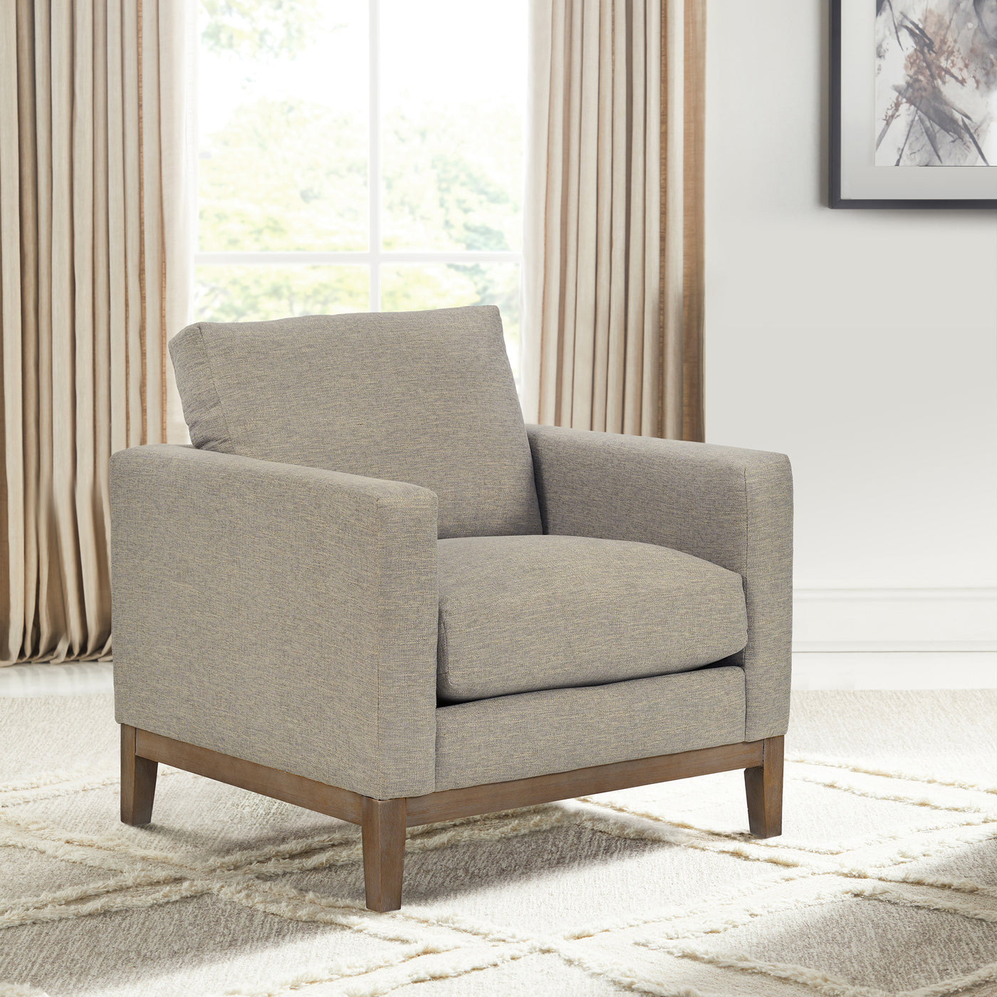 Donna 35 in. Upholstered Accent Chair