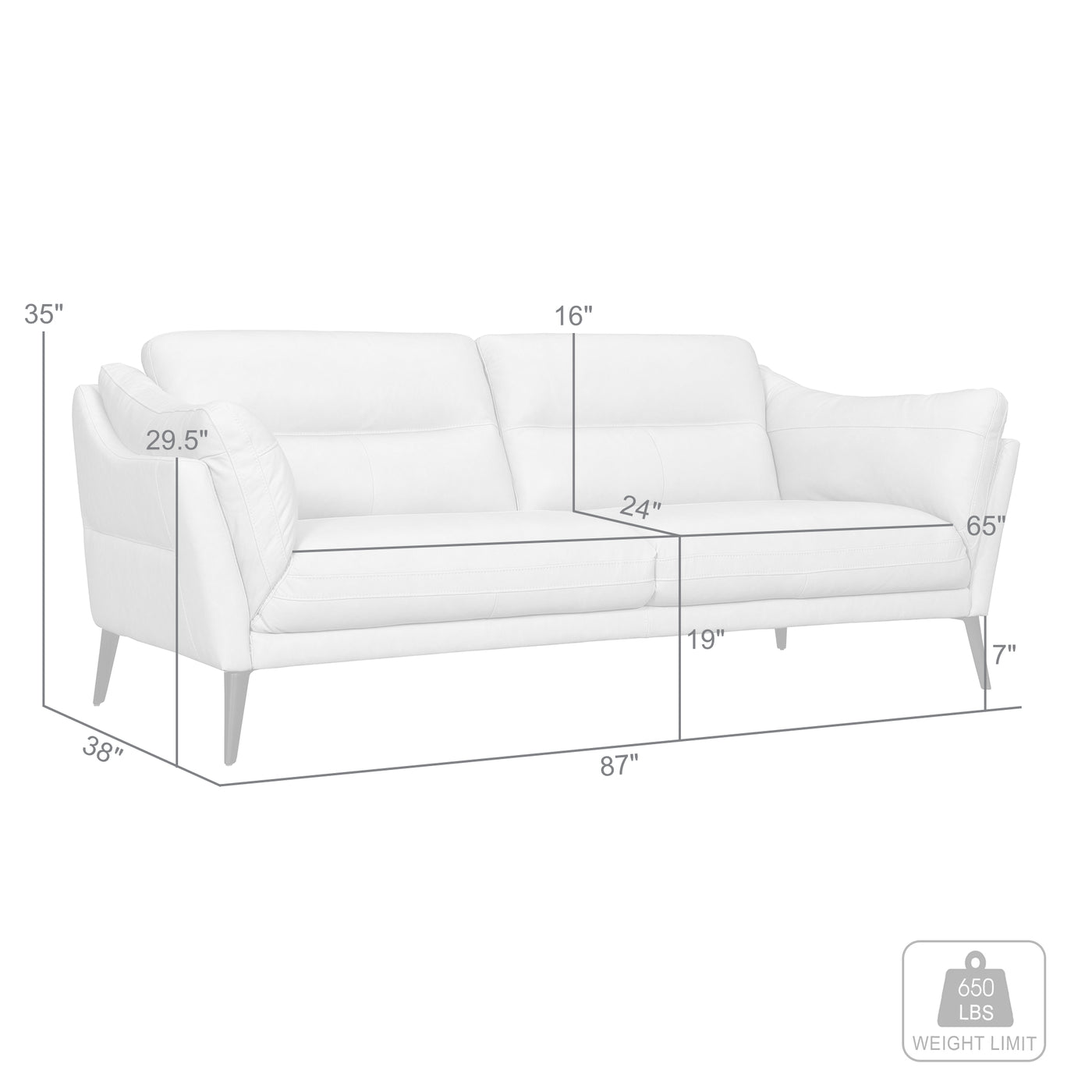Franz Leather Sofa