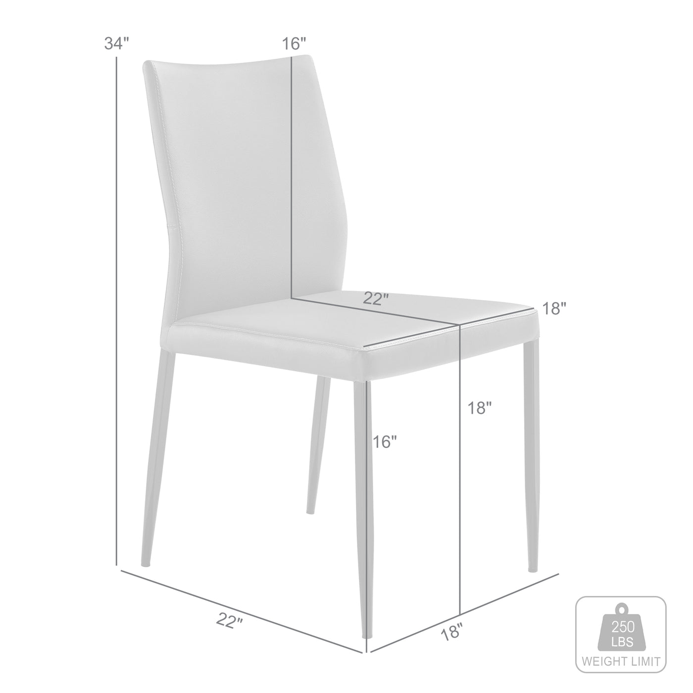 Kash Upholstered Dining Chair Set of 2