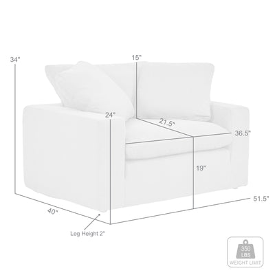 Liberty 51.5 in. Upholstered Chair and a Half