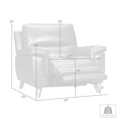 Lizette Leather Power Recliner with USB