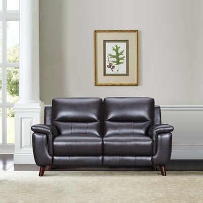 Lizette Leather Power Recliner Loveseat with USB