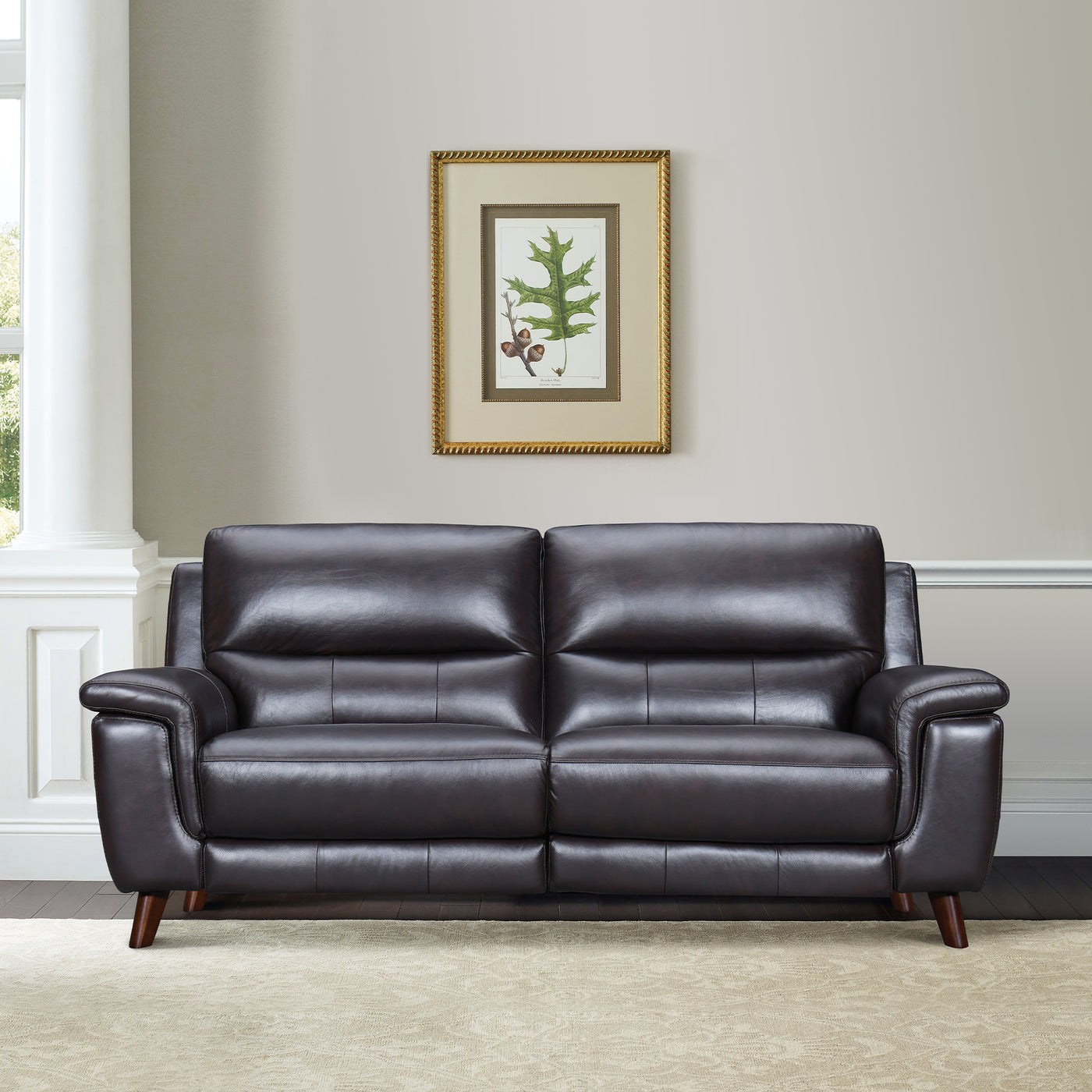 Lizette Leather Power Recliner Sofa with USB
