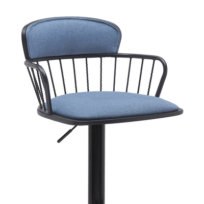 Nash Upholstered Adjustable Barstool