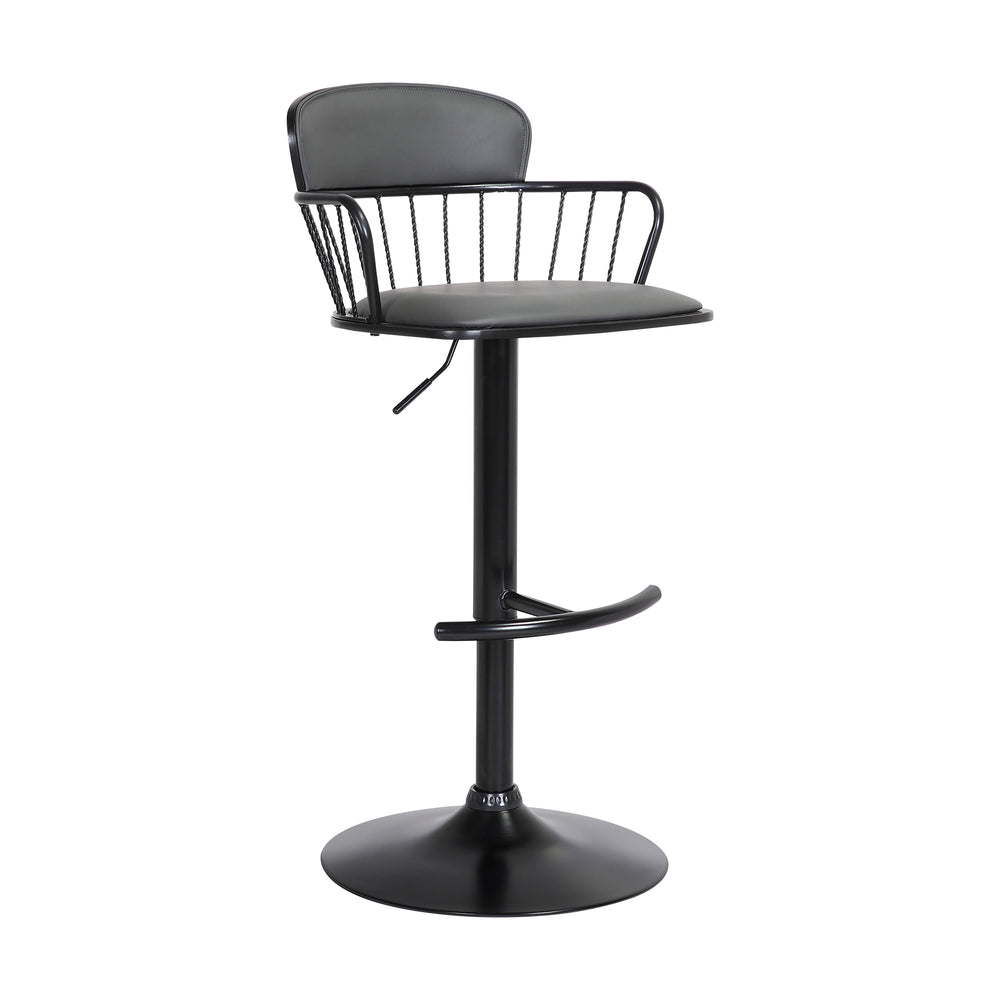 Nash Upholstered Adjustable Barstool