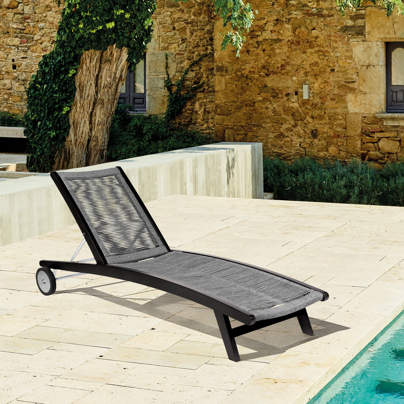 Odette Outdoor Chaise Lounge