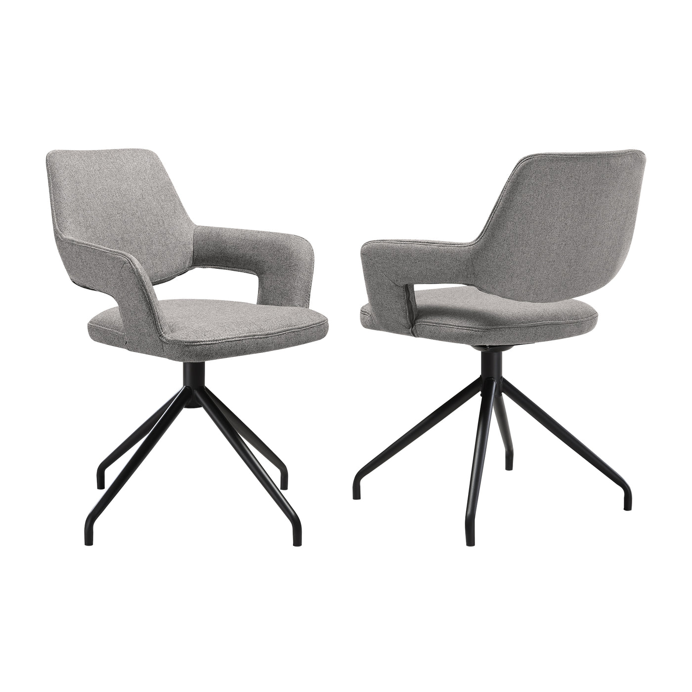 Penny Swivel Upholstered Dining Chair Set of 2