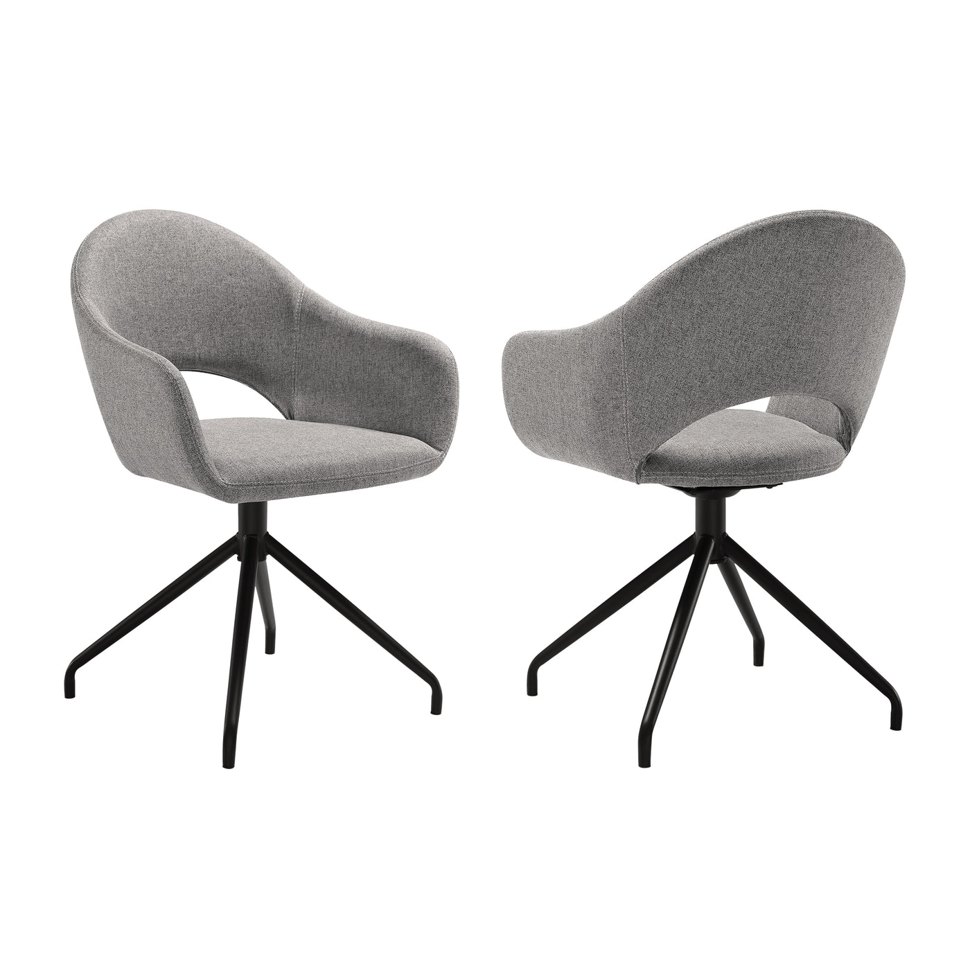 Pria Swivel Upholstered Dining Chair Set of 2