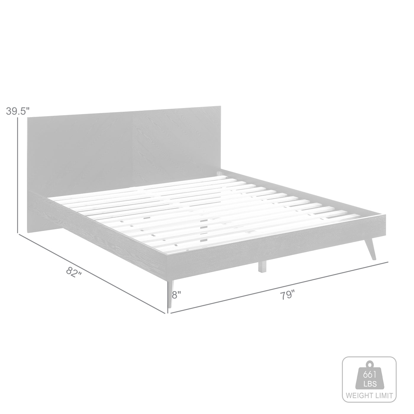 Petra Platform Wood Bed Frame