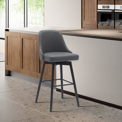 Sicily Upholstered Swivel Barstool