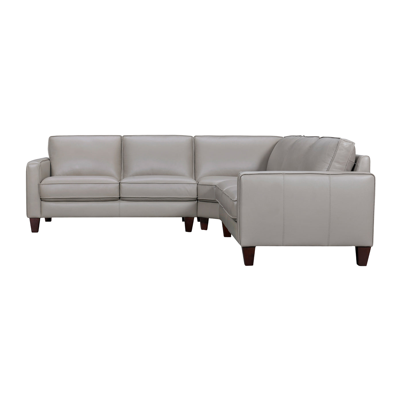 Summit 3 Piece Leather Sectional Sofa