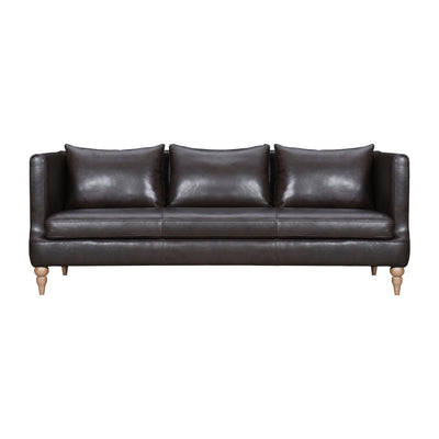Vincenza 85 in. Leather Sofa