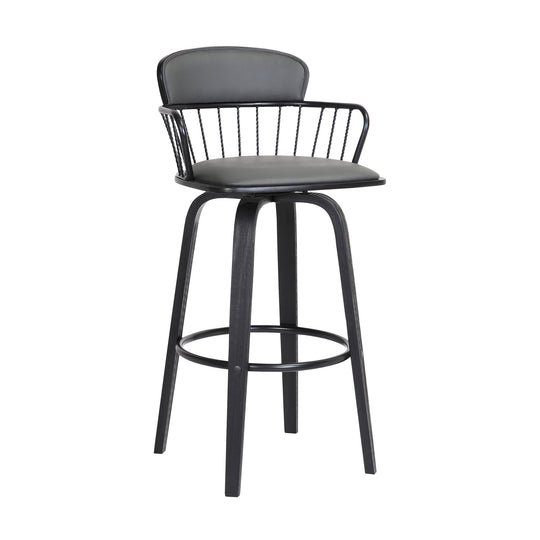 Willow Upholstered Swivel Barstool