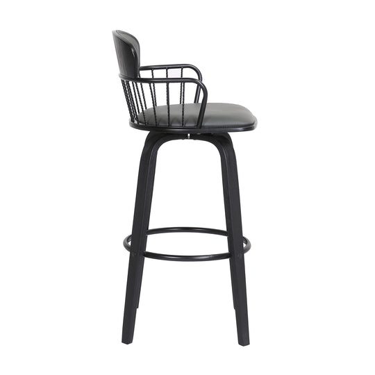 Willow Upholstered Swivel Barstool