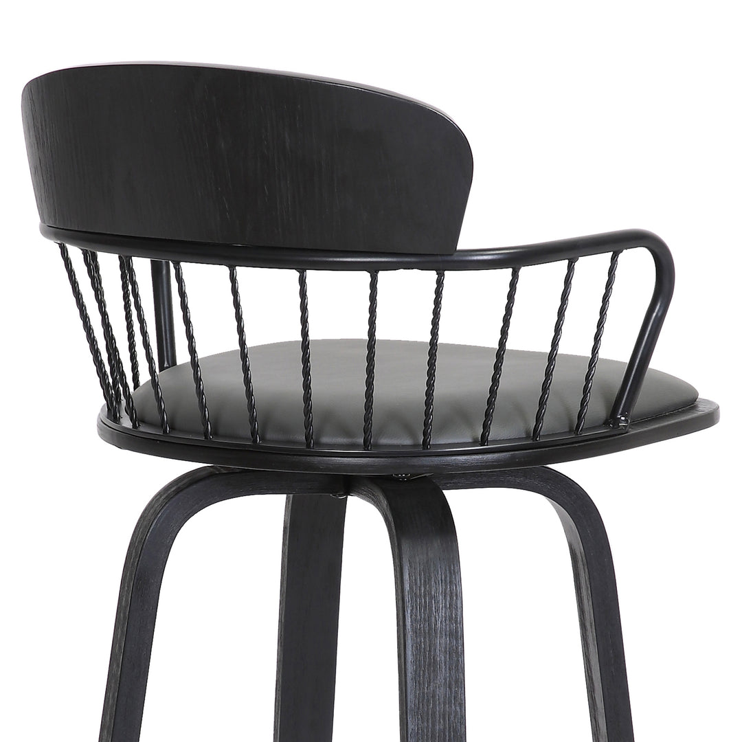 Willow Upholstered Swivel Barstool