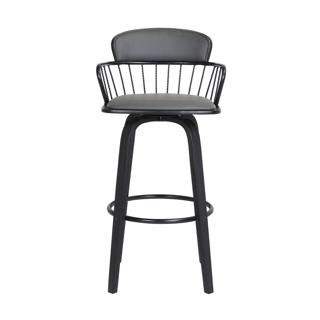 Willow Upholstered Swivel Barstool