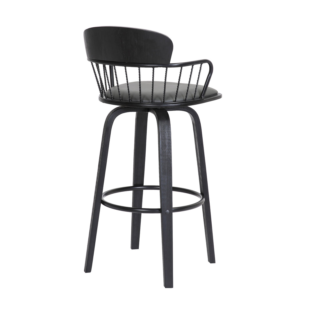 Willow Upholstered Swivel Barstool