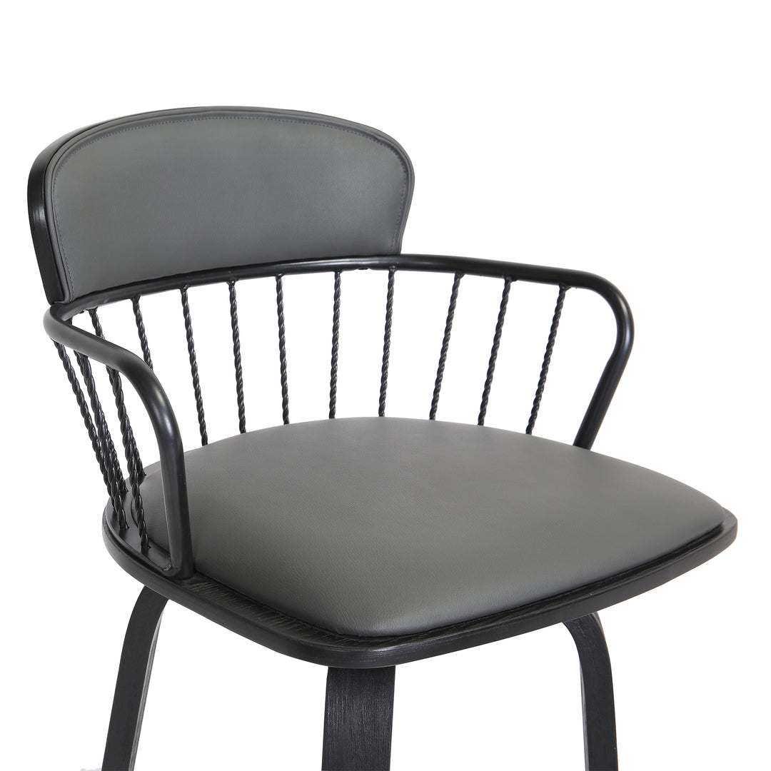 Willow Upholstered Swivel Barstool