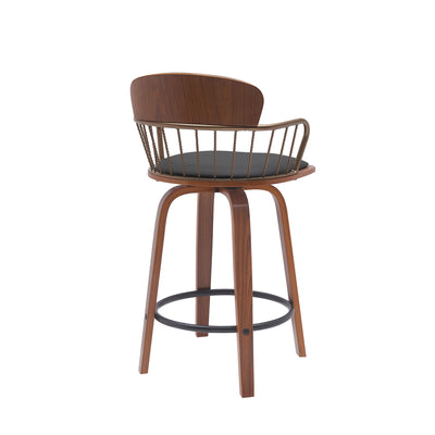 Willow Upholstered Swivel Barstool