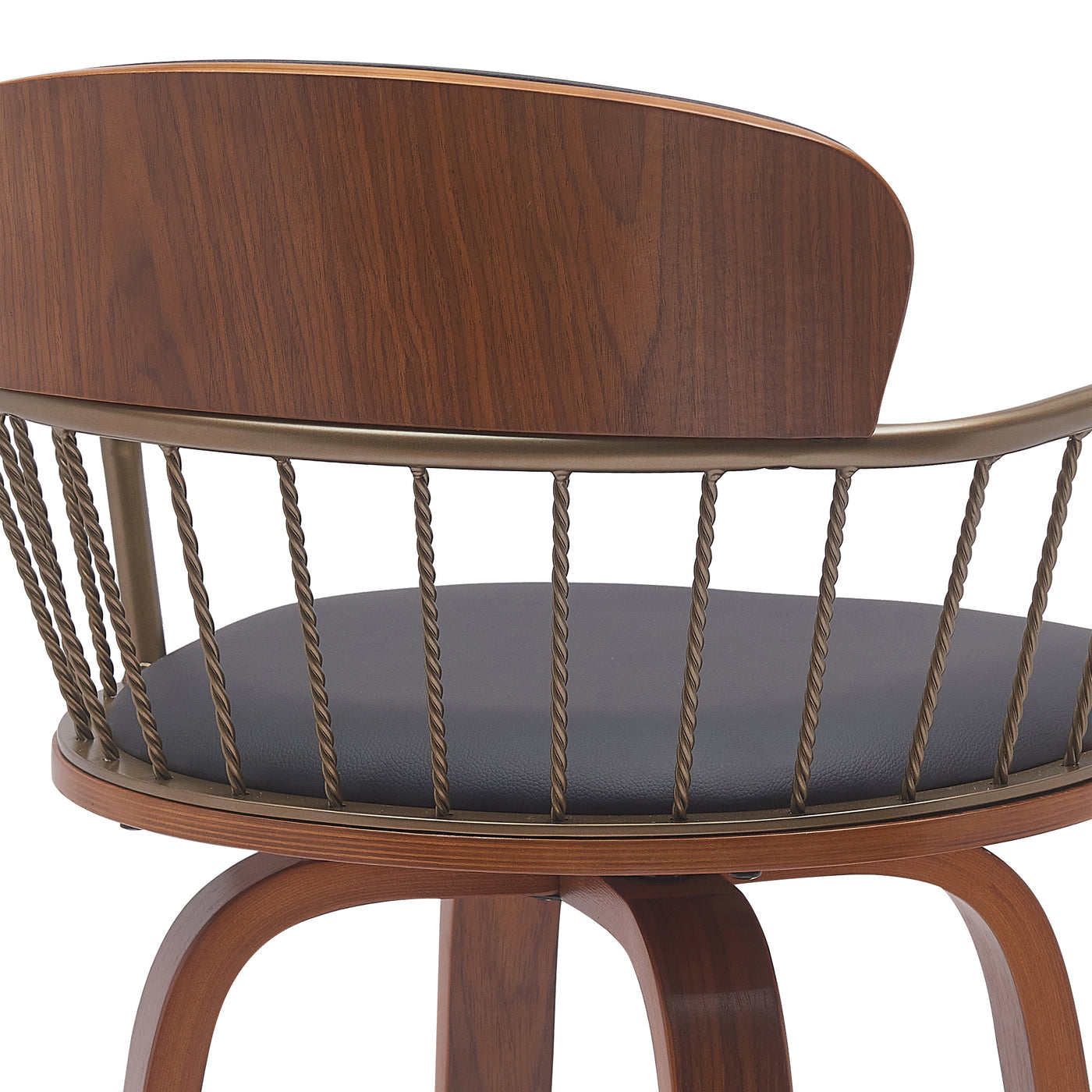 Willow Upholstered Swivel Barstool