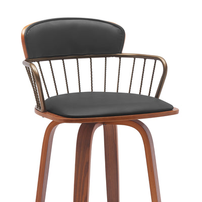 Willow Upholstered Swivel Barstool