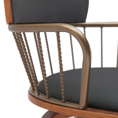 Willow Upholstered Swivel Barstool