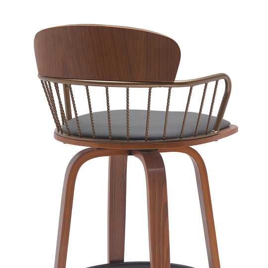 Willow Upholstered Swivel Barstool