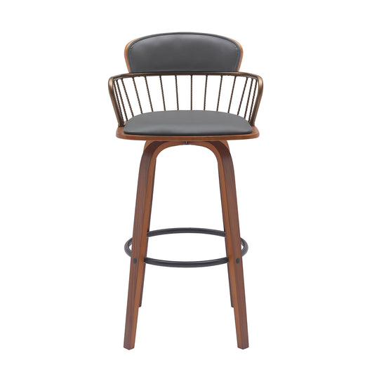 Willow Upholstered Swivel Barstool