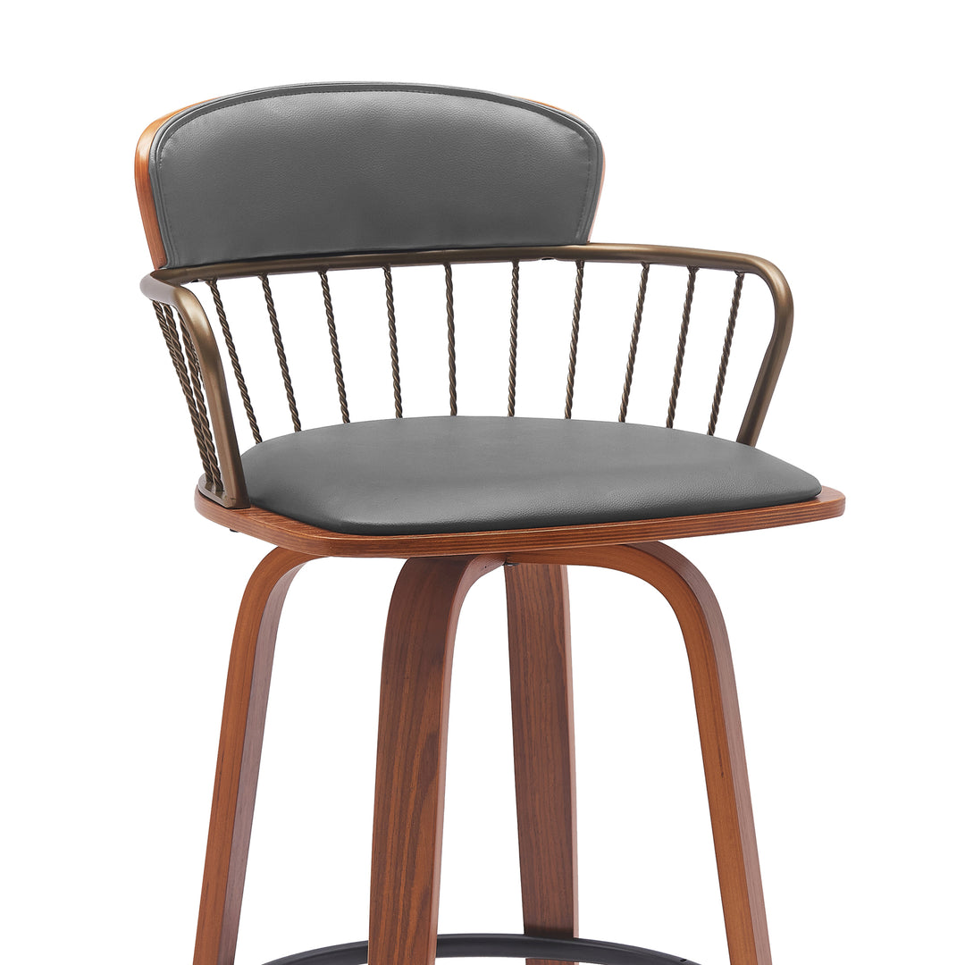 Willow Upholstered Swivel Barstool