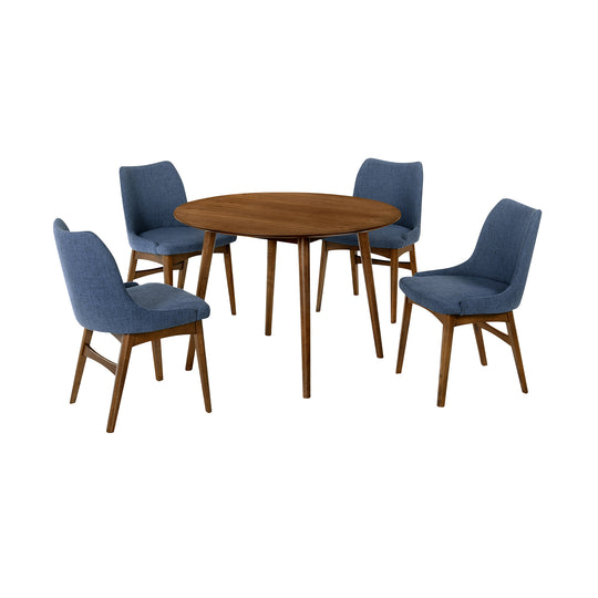 Arcadia and Azalea 42 in. 5-Piece Dining Set