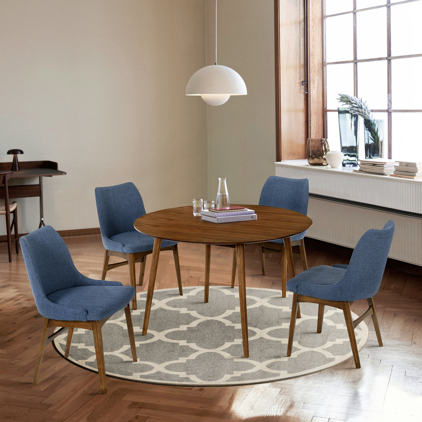 Arcadia and Azalea 48 in. 5-Piece Dining Set