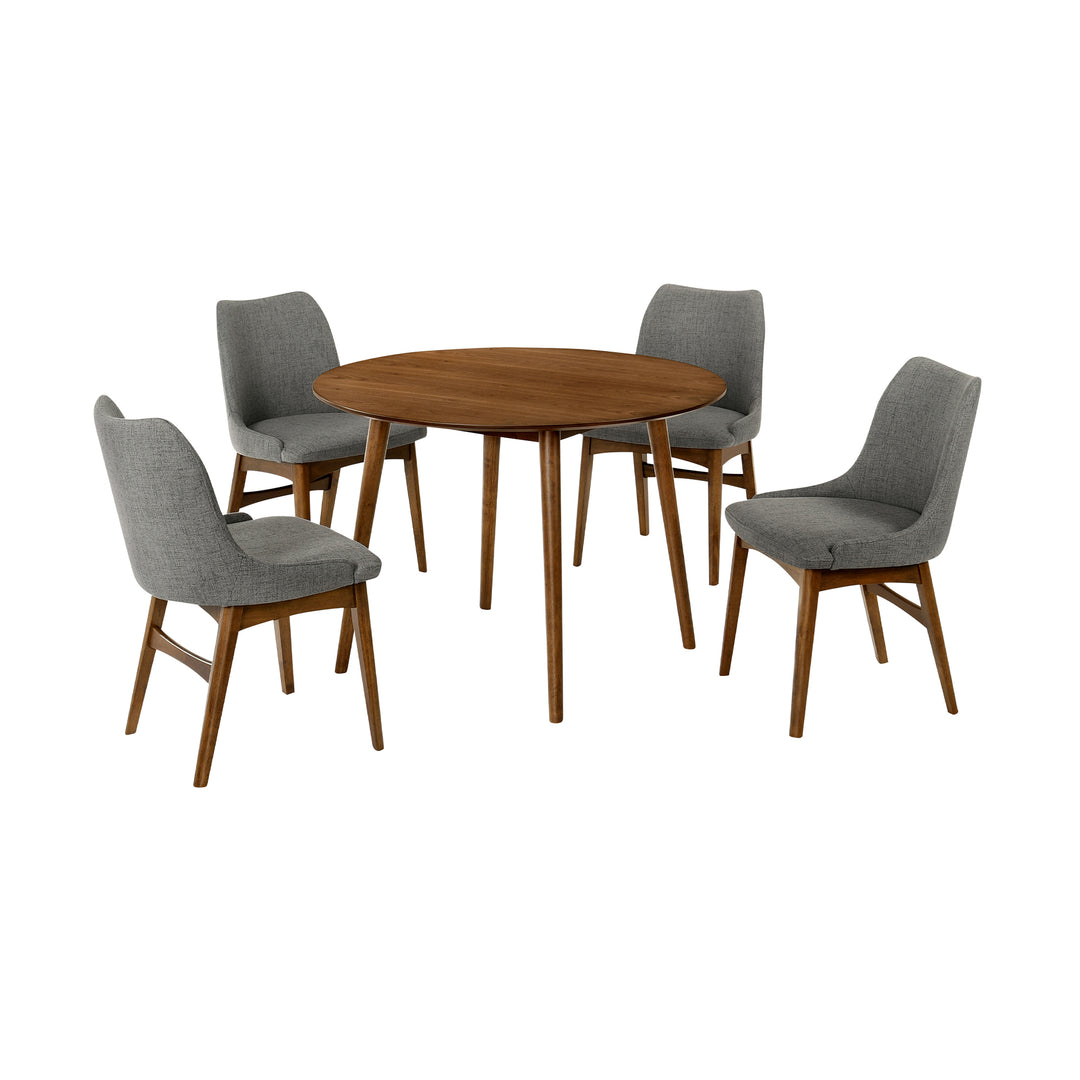 Arcadia and Azalea 42 in. 5-Piece Dining Set