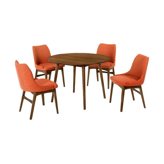 Arcadia and Azalea 42 in. 5-Piece Dining Set