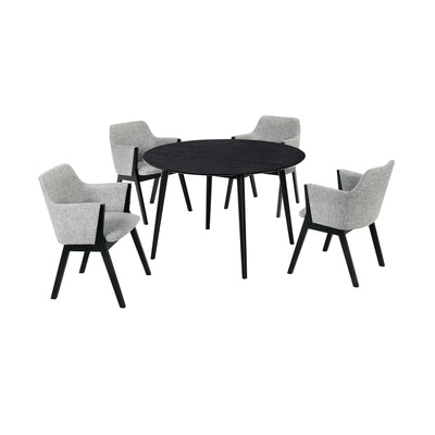 Arcadia and Renzo 48 in. 5-Piece Dining Set