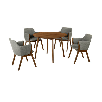 Arcadia and Renzo 42 in. 5-Piece Dining Set