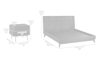 Carnaby 3pc Bedroom Set
