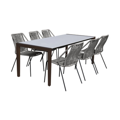 Fineline& Clip Outdoor 7 Piece Dining Set