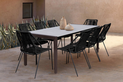 Fineline& Clip 9 Piece Outdoor Dining Set