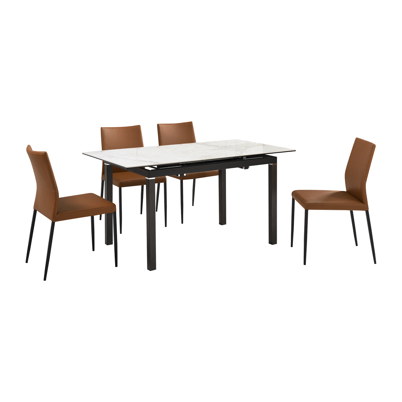 Giana and Kash 5 Piece Extendable Dining Set