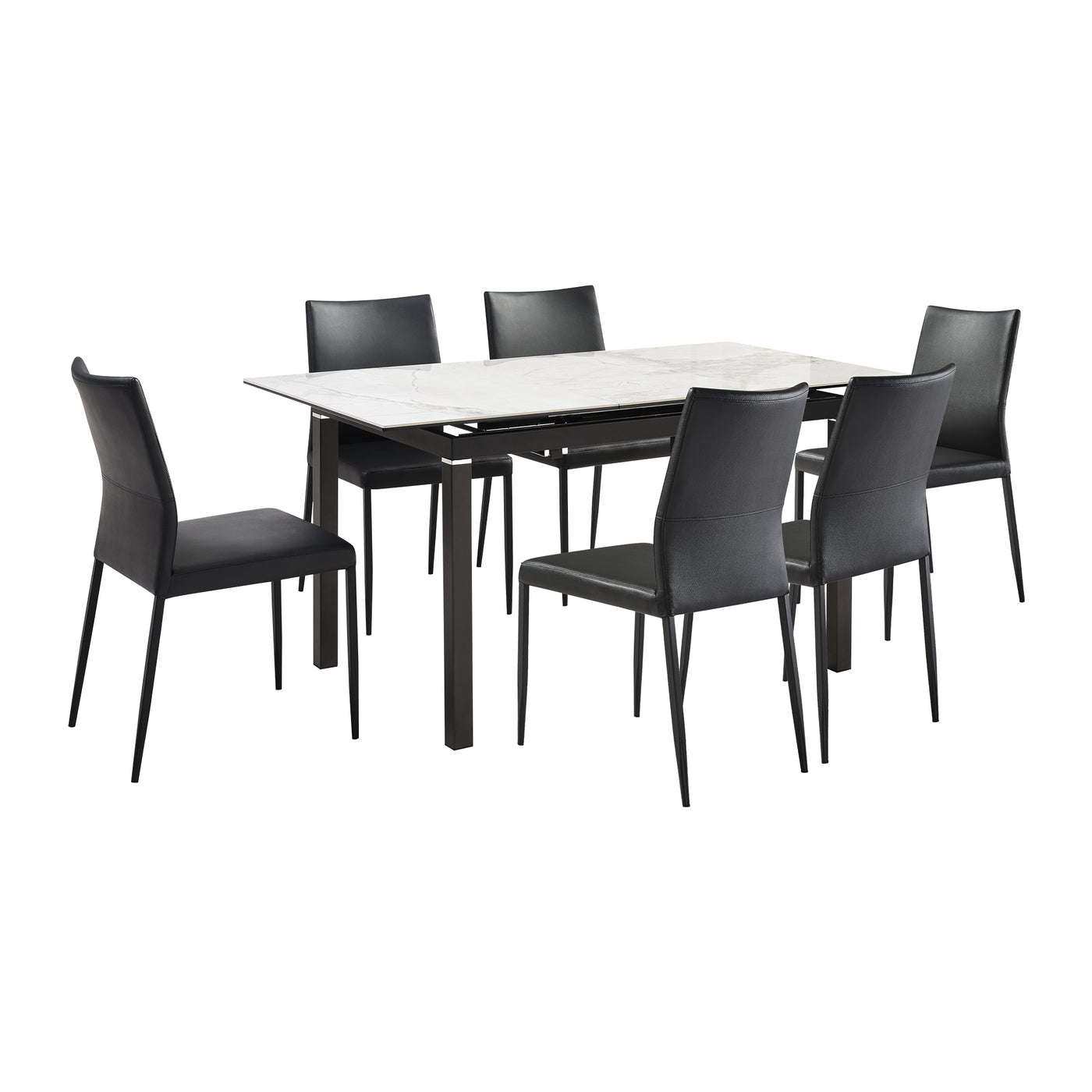 Giana and Kash 7 Piece Extendable Dining Set