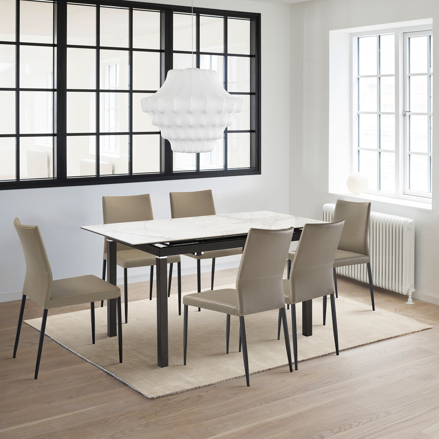 Giana and Kash 7 Piece Extendable Dining Set