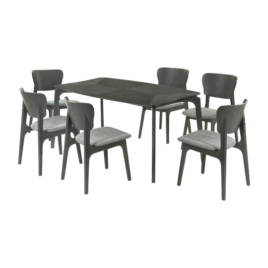 Kalia 7 Piece Wood Dining Set