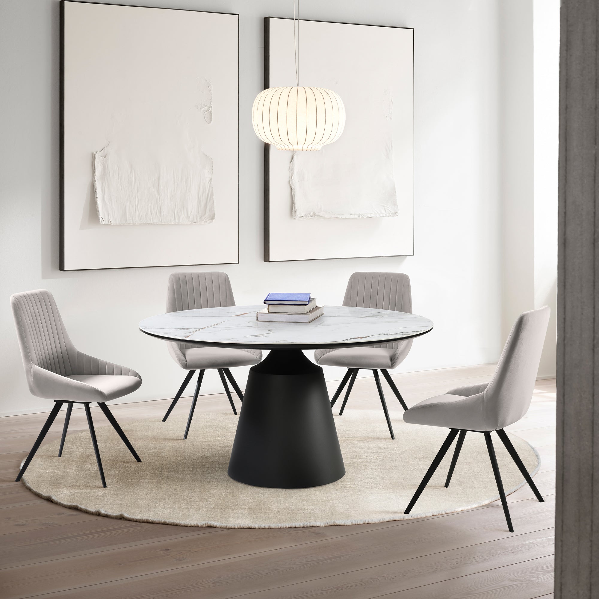 armen living Knox and Alison 5 Piece Dining Set