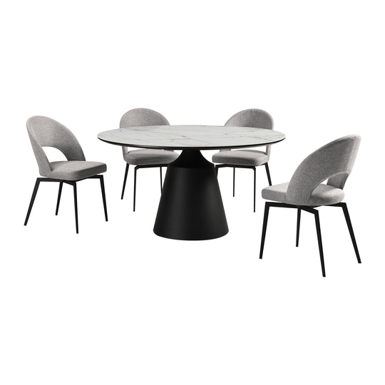 Knox and Lucia 5 Piece Dining Set