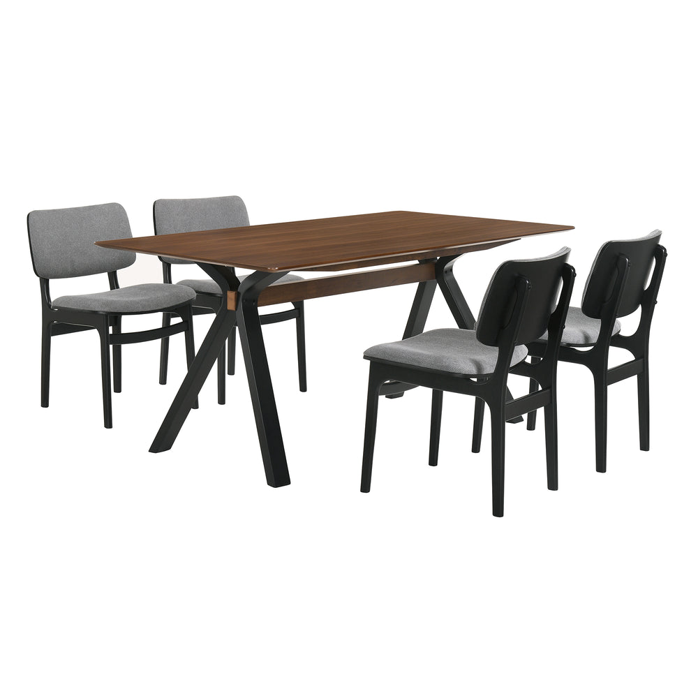 Laredo and Lima 5 Piece Rectangular Dining Set