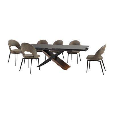 Milena and Lucia 7 Piece Extendable Dining Set