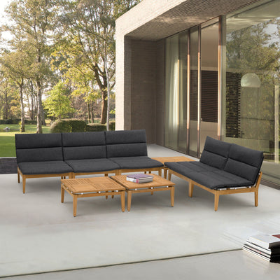 Arno Outdoor 8 Piece Teak Seating Set
